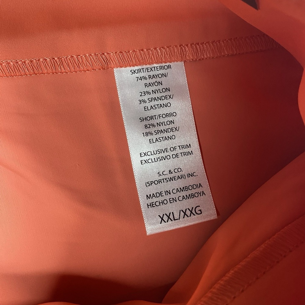 NWT SC&CO Golf Skort Size XXL Comfortable Stretch 360 Tummy Control - Picture 9 of 12